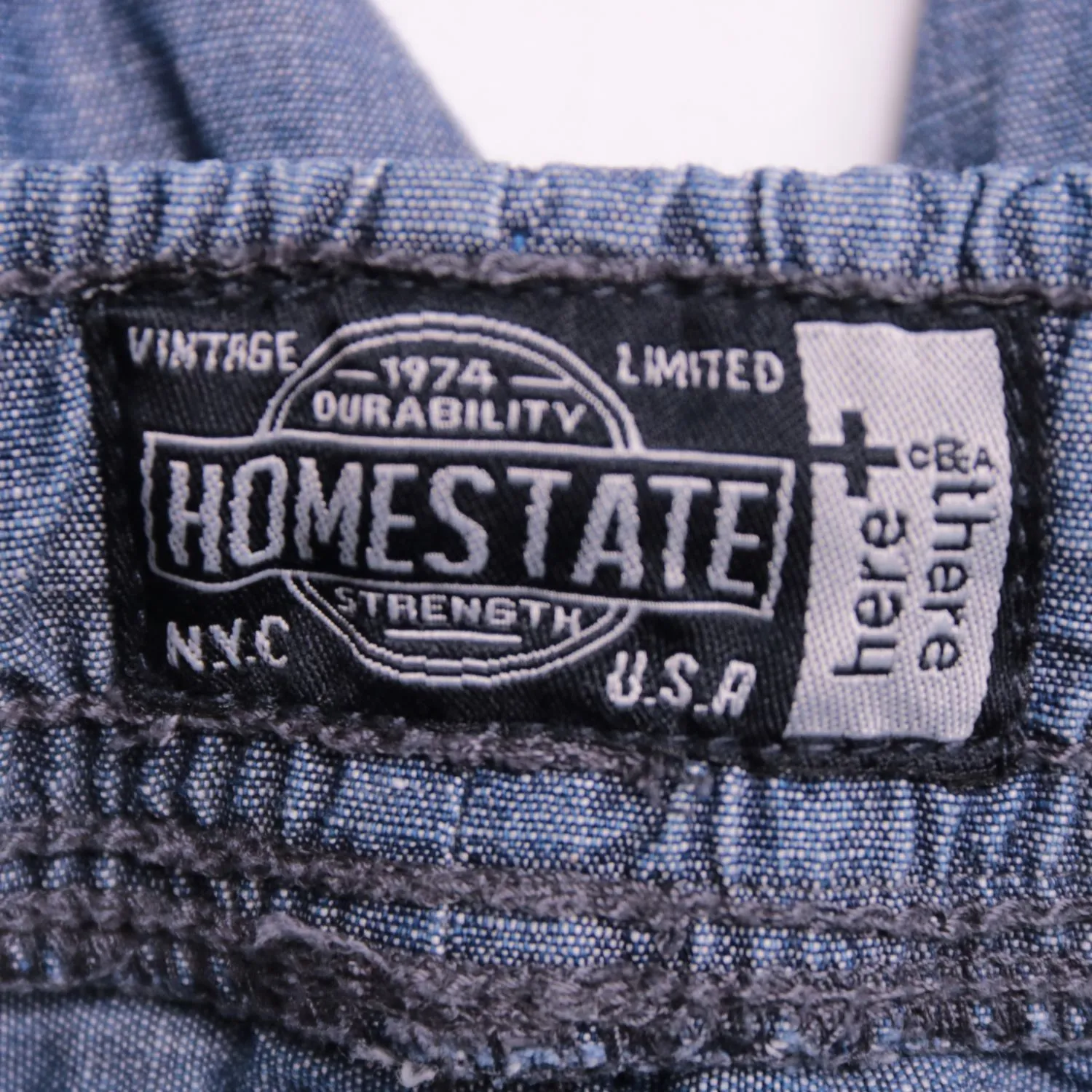 Синие шорты HOMESTATE на эластичном поясе, размер 164 см (14 лет)