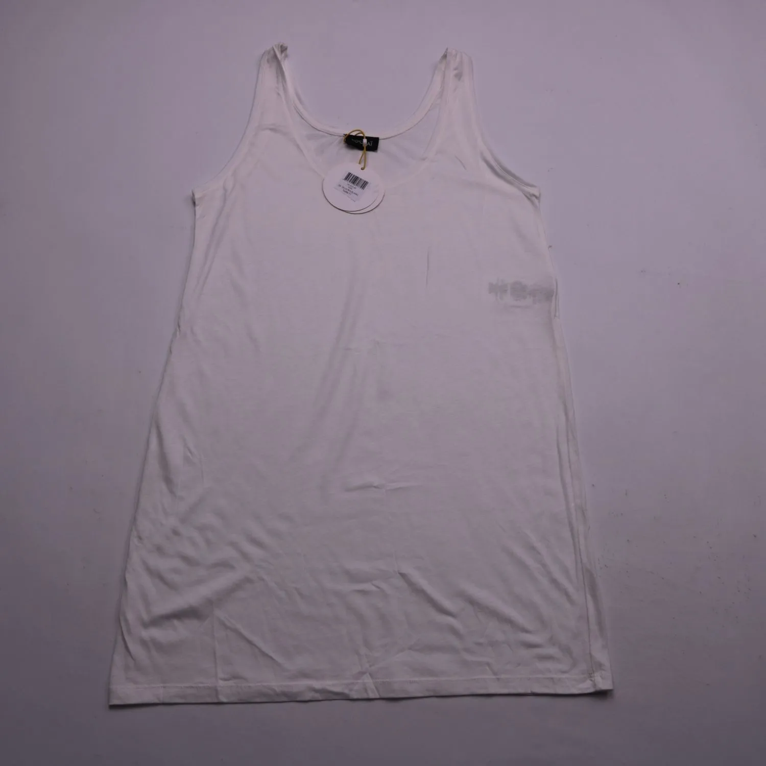Белая майка KOOKAÏ удлинённого кроя, размер 50 (L/XL)