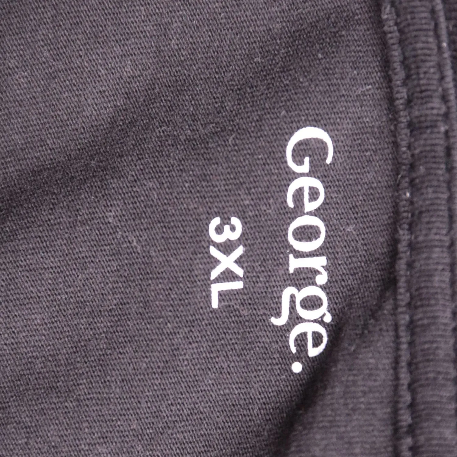 Чёрная футболка George прямого кроя, размер 60 (3XL)