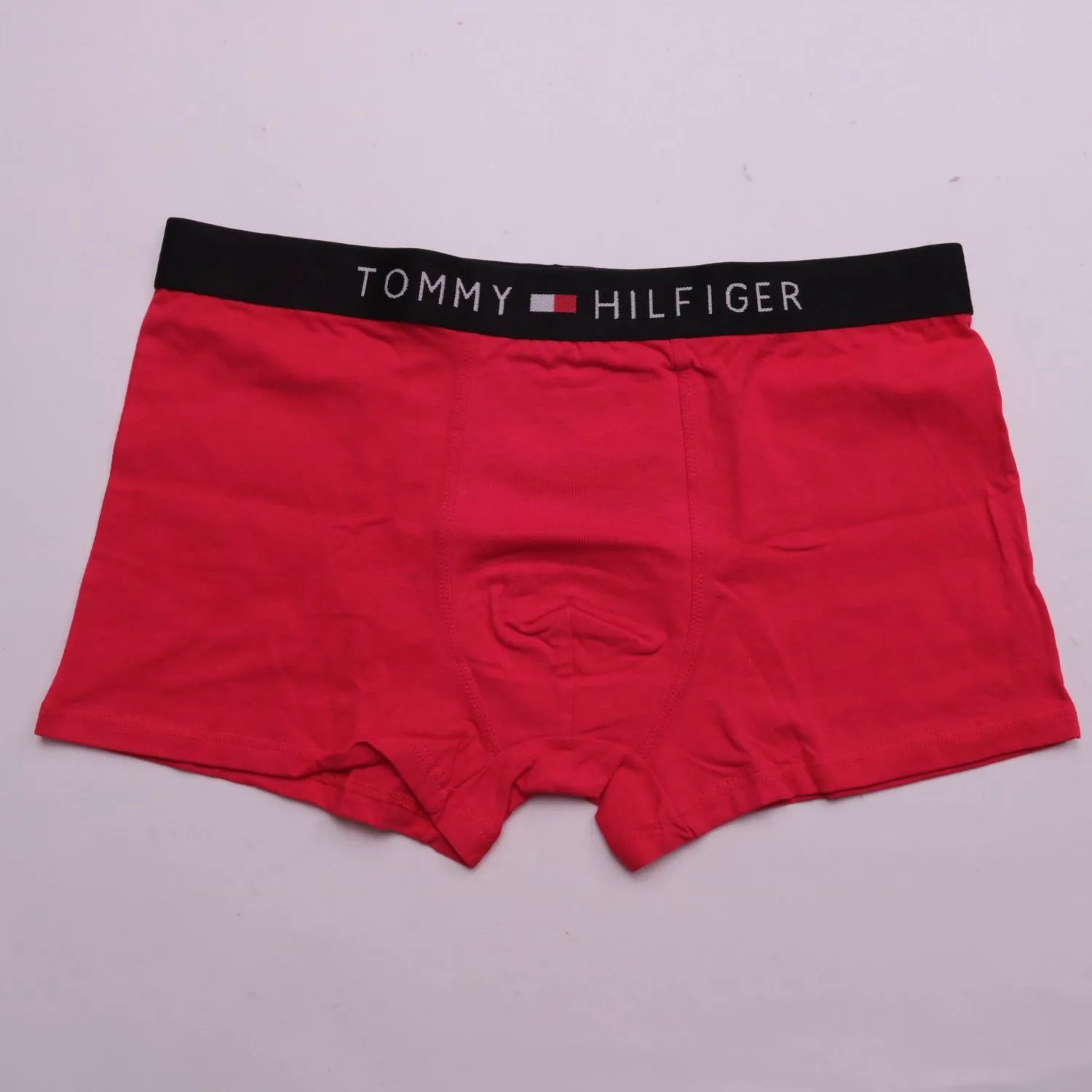 Красные трусы-боксеры Tommy Hilfiger с широким поясом, размер 56 (XXL)