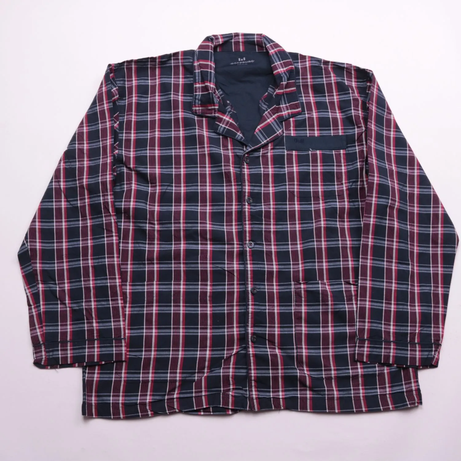 Мужская пижамная рубашка Götzburg в клетку, размер 54 (XL)
