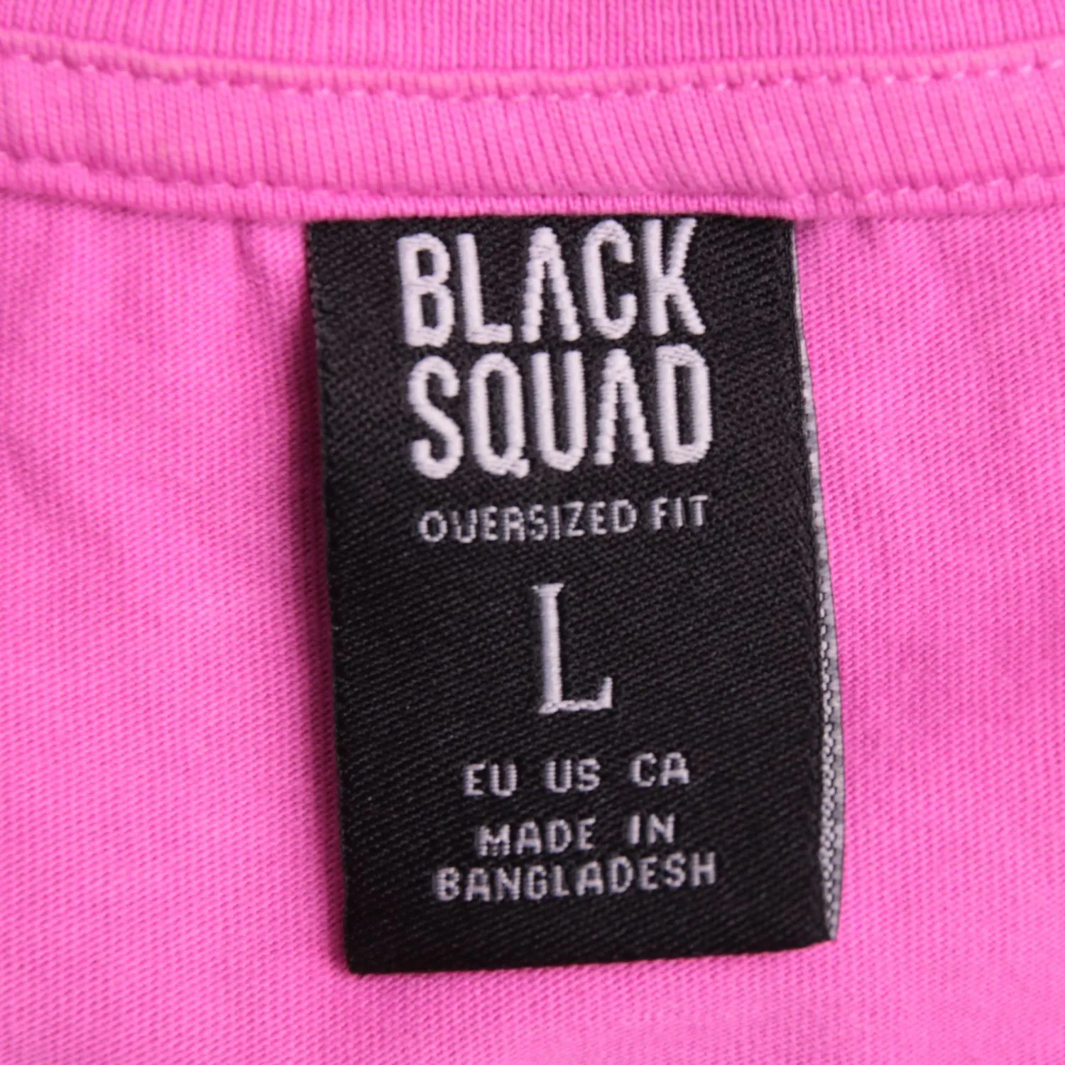 Розовая футболка Black Squad с принтом, размер 50 (L)