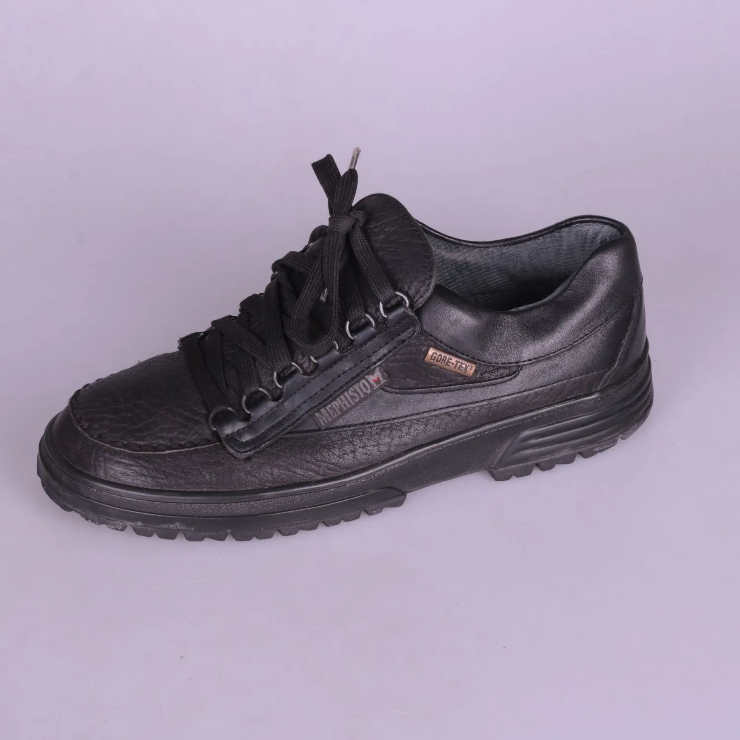 Чёрные кроссовки Mephisto из кожи с Gore-Tex, размер 43,5