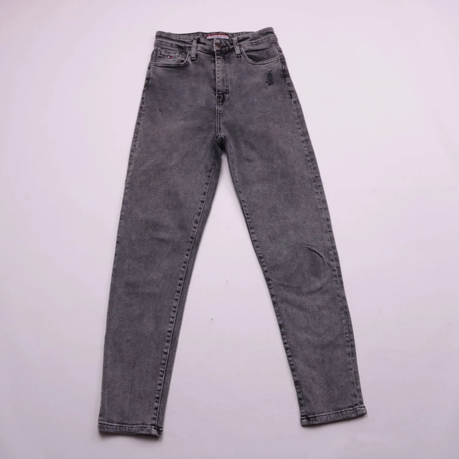Серые джинсы Tommy Hilfiger узкого кроя, размер 44 (XS/S)