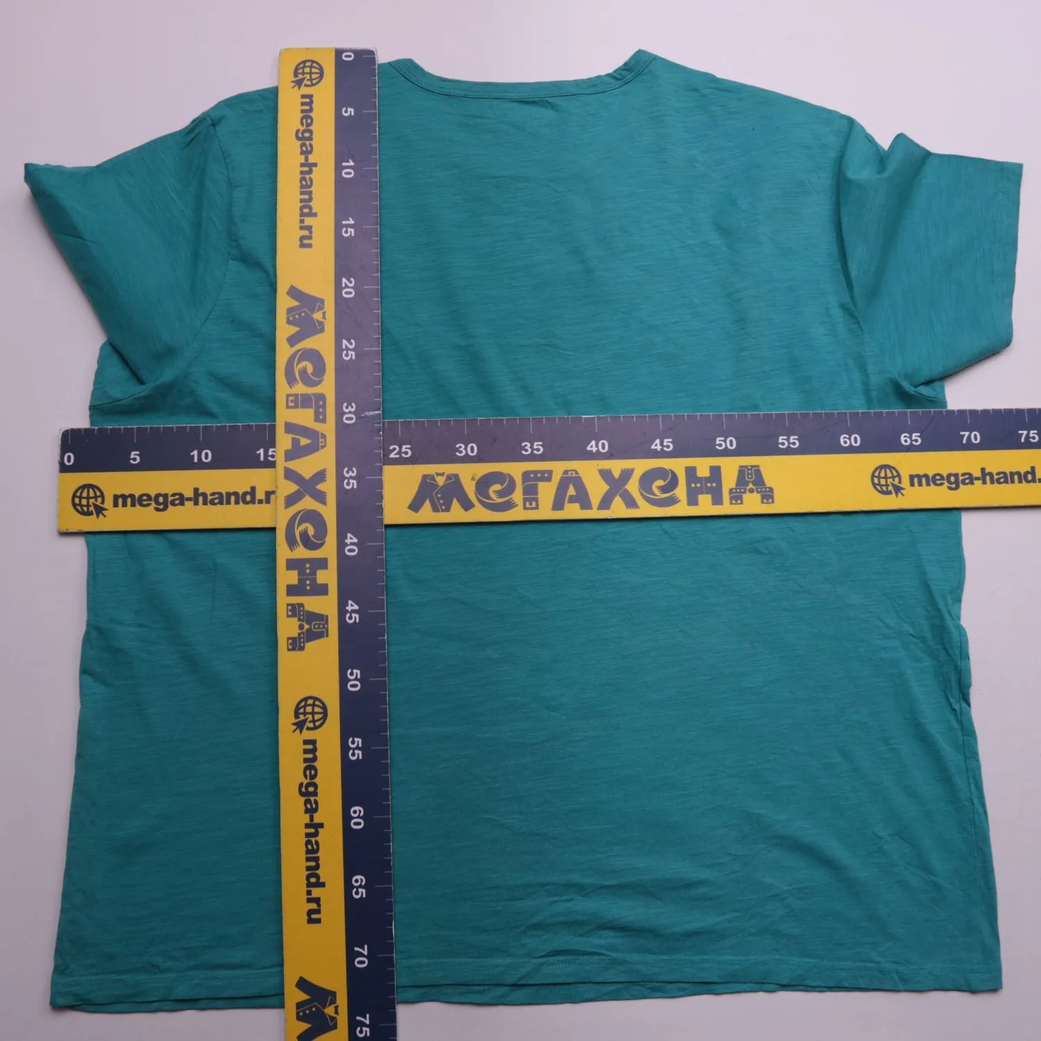 Бирюзовая футболка KIMAIL из хлопка, размер 60 (3XL)